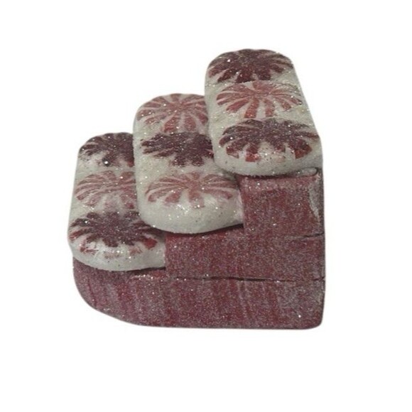 Dept 56 Lot Peppermint Rd Straight Stairs Bridge Arch Candy Cane Fence 52666 - Picture 11 of 14